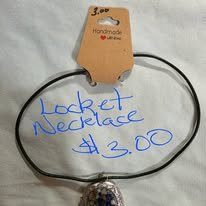 Handmade locket necklace — $3.00